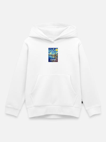Luanda Abendstern Küstenpoesie - Kinder Premium Organic Hoodie - Weiß