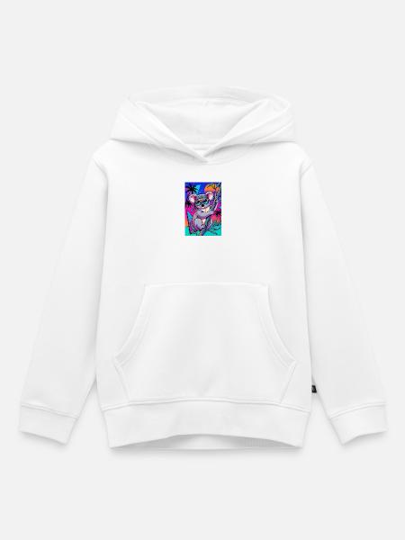 Koala - Kinder Premium Organic Hoodie - Weiß
