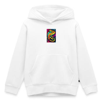 Chamäleon - Kinder Premium Organic Hoodie - Weiß - Vorne - AI Model Kid Female (0cm)