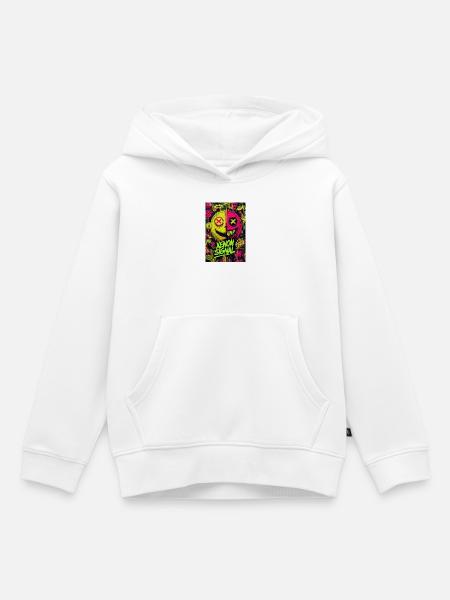Xenon-Signal-Graffiti - Kinder Premium Organic Hoodie - Weiß