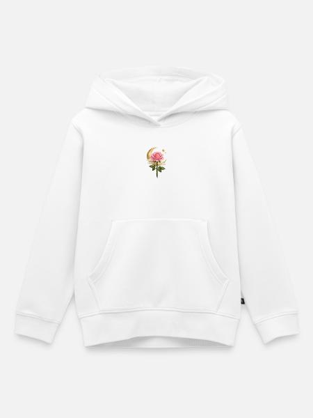 Mondrosenzauber - Kinder Premium Organic Hoodie - Weiß