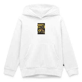 100% kostenlos 0% Garantie - Kinder Premium Organic Hoodie - Weiß - Vorne - AI Model Kid Female (0cm)