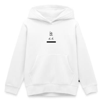 hello hello - Kinder Premium Organic Hoodie - Weiß - Vorne - AI Model Kid Female (0cm)
