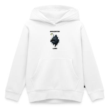 Abyssal-Seeteufel, Köder-Angler - Kinder Premium Organic Hoodie - Weiß - Vorne - AI Model Kid Female (0cm)
