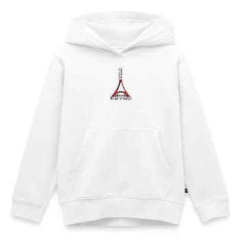 French Tennis Open - Sweat Premium à capuche enfant bio - blanc - Devant - AI Model Kid Female (0cm)