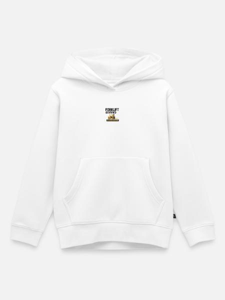 Gabelstapler Zertifiziert Motiv - Kinder Premium Organic Hoodie - Weiß