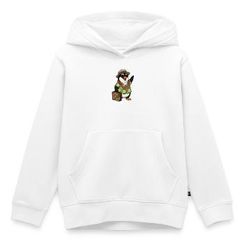 Penguin Vacation - Kids Premium Organic Hoodie - white - Front - AI Model Kid Female (0cm)