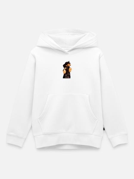 Dackel T-Shirt - Kinder Premium Organic Hoodie - Weiß