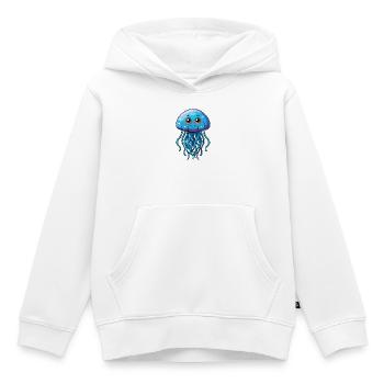 Méduses - Sweat Premium à capuche enfant bio - blanc - Devant - AI Model Kid Female (0cm)
