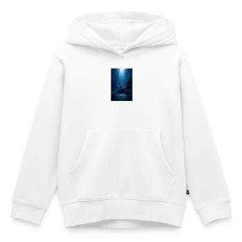 Sérénade de piano sous-marin - Sweat Premium à capuche enfant bio - blanc - Devant - AI Model Kid Female (0cm)