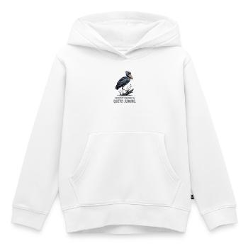 Shoebill Stork Guardian Illustration - Kids Premium Organic Hoodie - white - Front - AI Model Kid Female (0cm)