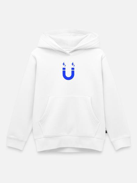 Blitzmagnet Kraftsymbol - Kinder Premium Organic Hoodie - Weiß