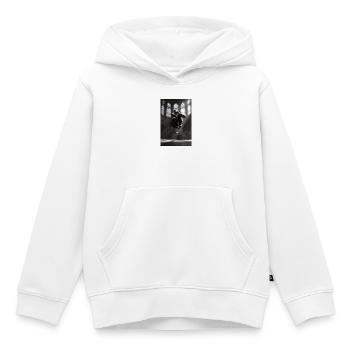 Vol de patineurs de la cathédrale gothique - Sweat Premium à capuche enfant bio - blanc - Devant - AI Model Kid Female (0cm)