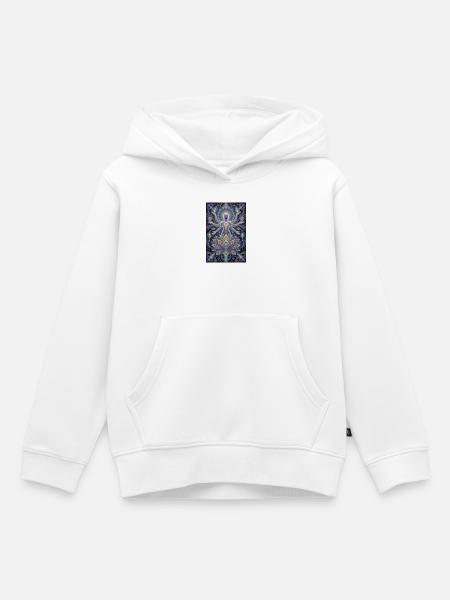 Erleuchtete Mandala-Aura - Kinder Premium Organic Hoodie - Weiß
