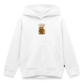 Erster Schultag Bär - Kinder Premium Organic Hoodie - Weiß - Vorne - AI Model Kid Female (0cm)