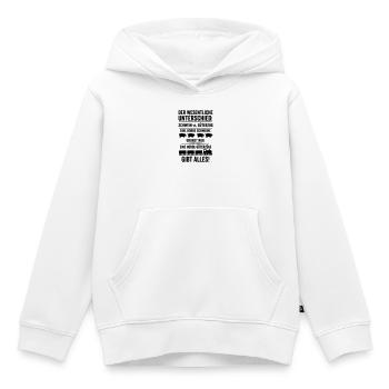 Güterzug VS Schweinehorde - Kinder Premium Organic Hoodie - Weiß - Vorne - AI Model Kid Female (0cm)