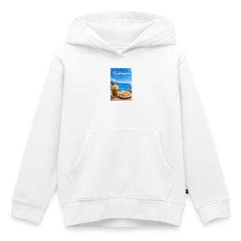Guten Morgen Griechenland Kalimera Küsten Café - Kinder Premium Organic Hoodie - Weiß - Vorne - AI Model Kid Female (0cm)