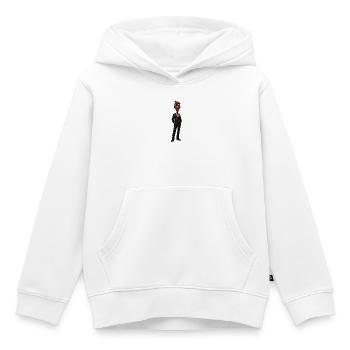 Surreales Anzugportrait mit Farbmaske - Kinder Premium Organic Hoodie - Weiß - Vorne - AI Model Kid Female (0cm)