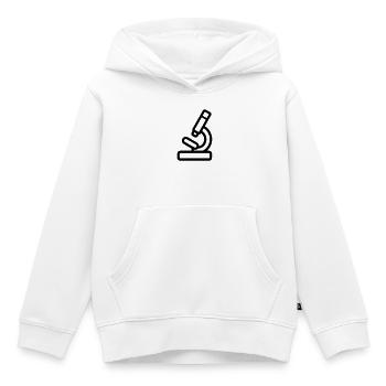Microscope - Kids Premium Organic Hoodie - white - Front - AI Model Kid Female (0cm)