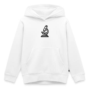 Microscope - Kids Premium Organic Hoodie - white - Front - AI Model Kid Female (0cm)