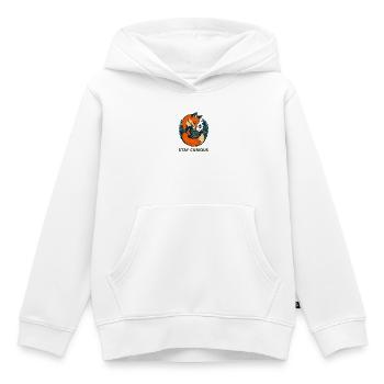 Waldfuchs Kompass der Neugier - Kinder Premium Organic Hoodie - Weiß - Vorne - AI Model Kid Female (0cm)