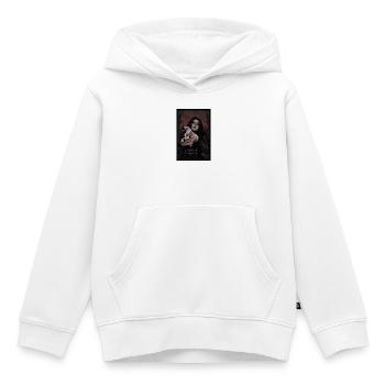 Gothic Pose: Seductive Darkness - Kids Premium Organic Hoodie - white - Front - AI Model Kid Female (0cm)