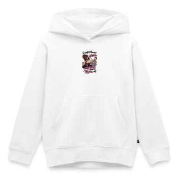 Pop up Männer  - Kinder Premium Organic Hoodie - Weiß - Vorne - AI Model Kid Female (0cm)