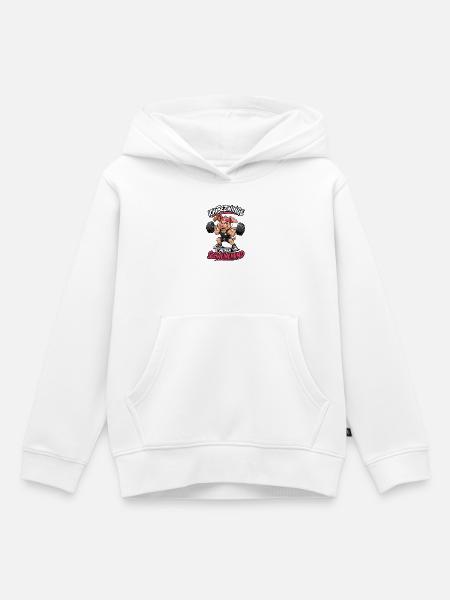 Ich Bezwinge Meinen Schweinehund - Kinder Premium Organic Hoodie - Weiß