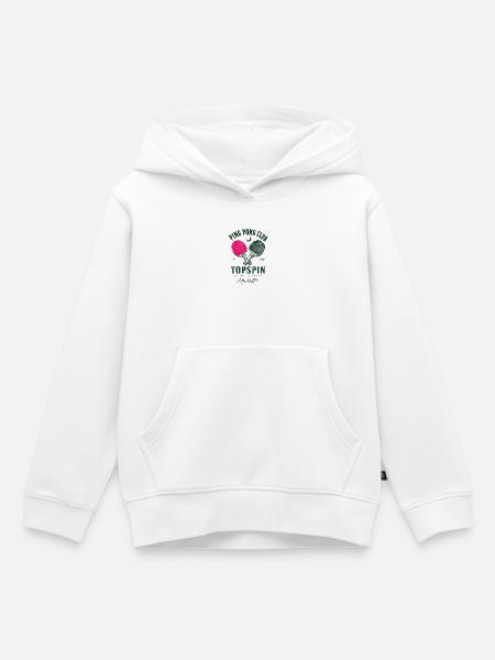 Ping Pong Club Topspin Vintage - Kids Premium Organic Hoodie - white