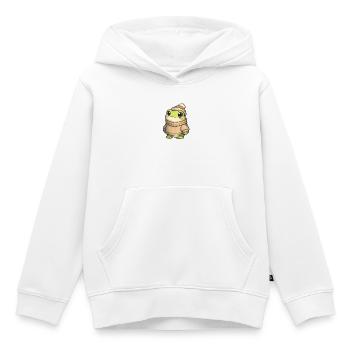Kuschelfrosch im Winterpullover - Kinder Premium Organic Hoodie - Weiß - Vorne - AI Model Kid Female (0cm)