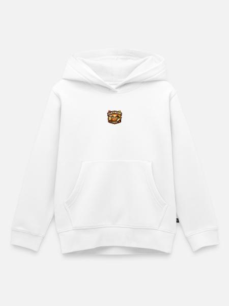 Sauerteigbrot Logo Herbstambiente - Kinder Premium Organic Hoodie - Weiß