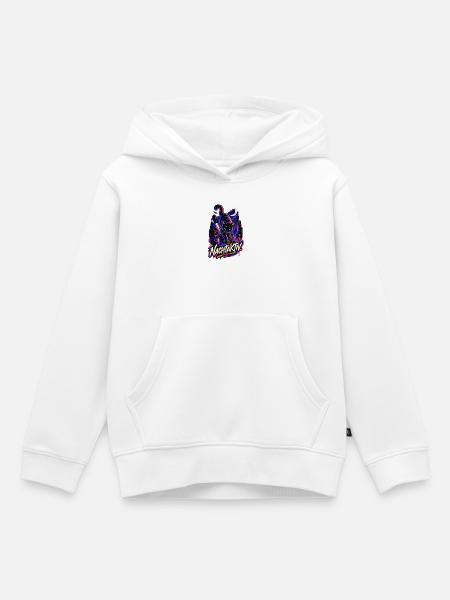 Nachtaktiv - Kinder Premium Organic Hoodie - Weiß