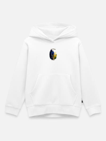 Where Fear Ends, Life Begins - Kinder Premium Organic Hoodie - Weiß