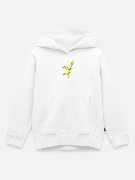 Pustemaus im Grünen - Kinder Premium Organic Hoodie - Weiß