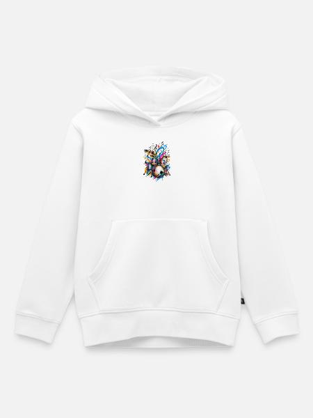 Schlagzeug Drums - Kinder Premium Organic Hoodie - Weiß