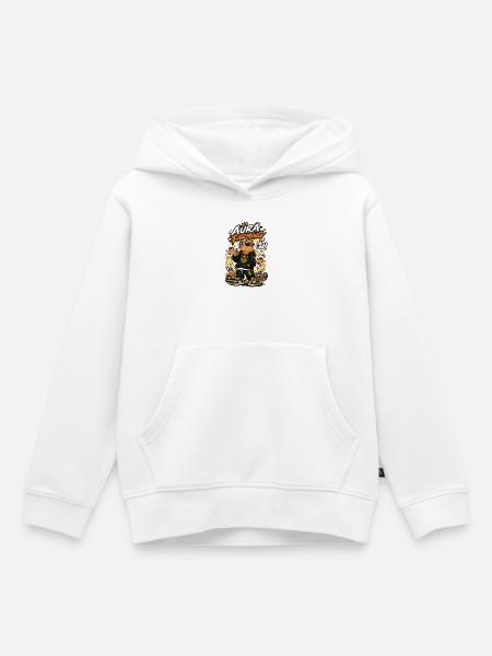 Capybara-Aura-Landwirtschaft – 6-7 Energie - Kinder Premium Organic Hoodie - Weiß