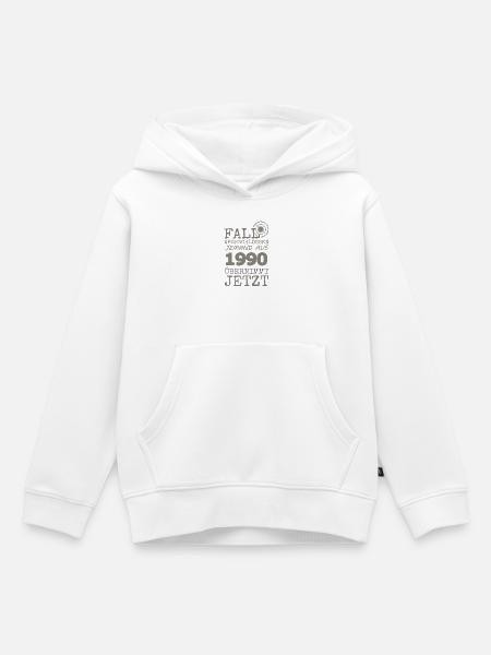 1990 - Kinder Premium Organic Hoodie - Weiß