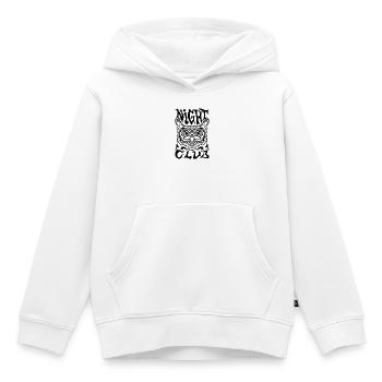 Minimalistische schwarze Umrisse - Kinder Premium Organic Hoodie - Weiß - Vorne - AI Model Kid Female (0cm)