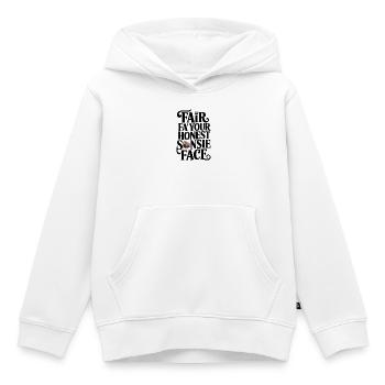 Mach dein ehrliches Gesicht - Kinder Premium Organic Hoodie - Weiß - Vorne - AI Model Kid Female (0cm)