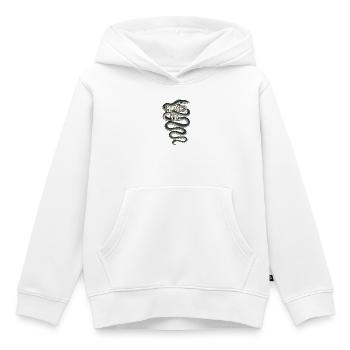 Ich mach’s kurz – endlos langer Aal - Kinder Premium Organic Hoodie - Weiß - Vorne - AI Model Kid Female (0cm)