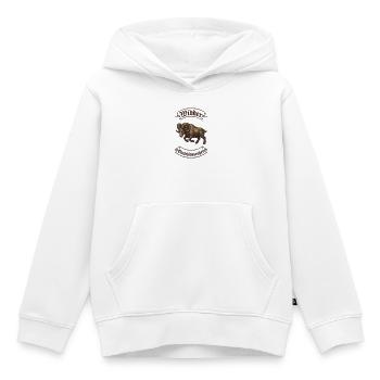 Vikingischer Widder Ornament - Kinder Premium Organic Hoodie - Weiß - Vorne - AI Model Kid Female (0cm)