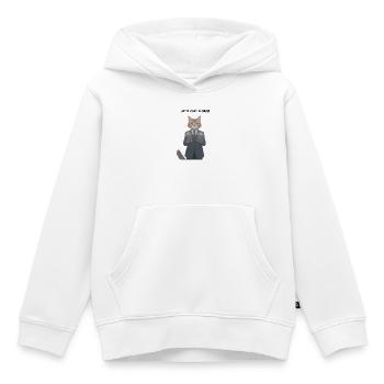 Katze im Anzug mit Geld: Lass uns ein Spiel spielen - Kinder Premium Organic Hoodie - Weiß - Vorne - AI Model Kid Female (0cm)
