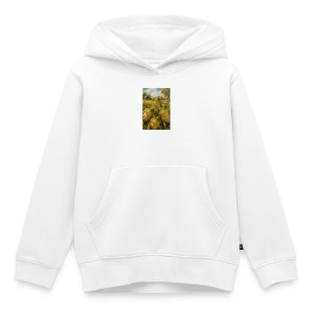 Cottage Pond Frogs Ensemble - Kinder Premium Organic Hoodie - Weiß - Vorne - AI Model Kid Female (0cm)