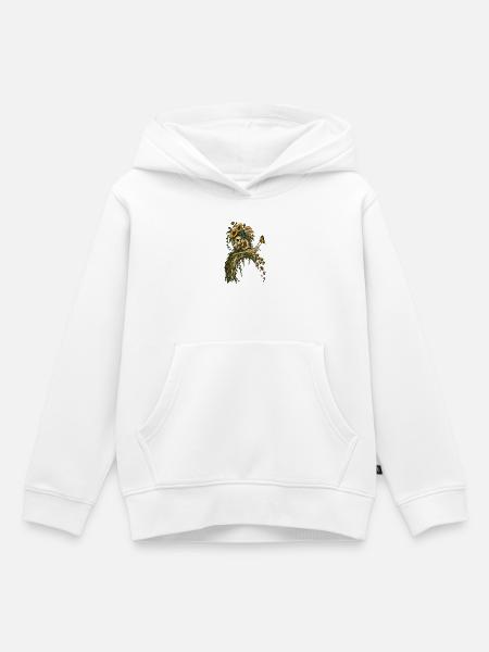 Schneckengarten - Kinder Premium Organic Hoodie - Weiß