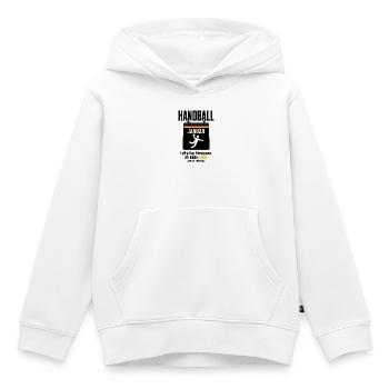 Handball Januar Shirt – Fußball hat Winterpause - Kinder Premium Organic Hoodie - Weiß - Vorne - AI Model Kid Female (0cm)