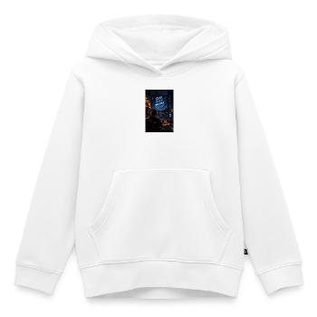Code Build Improve Repeat Night Dev Studio - Kinder Premium Organic Hoodie - Weiß - Vorne - AI Model Kid Female (0cm)