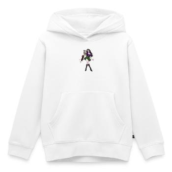 Vampir und Schlange - Kinder Premium Organic Hoodie - Weiß - Vorne - AI Model Kid Female (0cm)