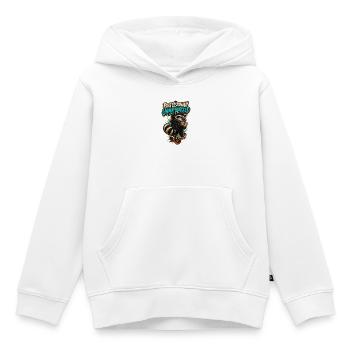 RobVibe Wild Club – Beruflich nicht zugelassen - Kinder Premium Organic Hoodie - Weiß - Vorne - AI Model Kid Female (0cm)