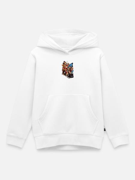Pets × Musik - Kinder Premium Organic Hoodie - Weiß