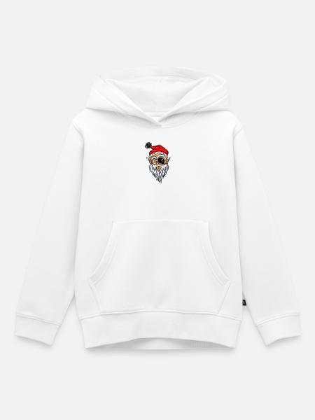 baertiger_weihnachtsmann - Kinder Premium Organic Hoodie - Weiß